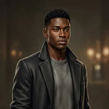 Femi Akinola का पोर्ट्रेट, एक AI कैरेक्टर