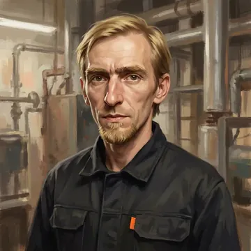 Porträt von Ferenc Sobek, einem AI-Charakter