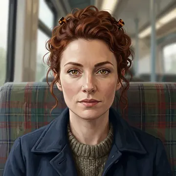 Porträt von Ffion O'Meara, einem AI-Charakter