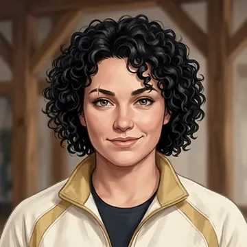 Portret postaci AI o imieniu Fiona Wortley