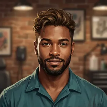 Retrato de Foster Marsden, um personagem de AI
