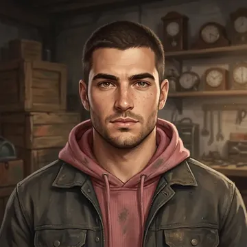 Retrato de Franck Lapointe, un personaje AI