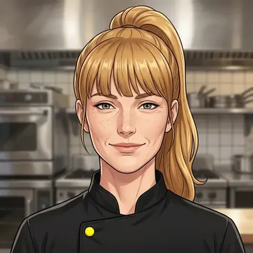 Portrait of Freya Haddington, an AI character