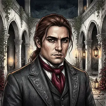 Portret postaci AI o imieniu Gabino Canizales