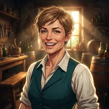 Portrait of Gaëlle Dubois, an AI character