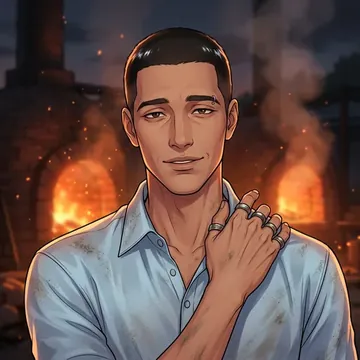 Retrato de Garrett Gallagher, um personagem de AI