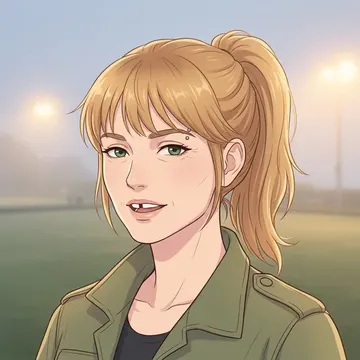 Portrait of Genevieve Dunne, an AI character