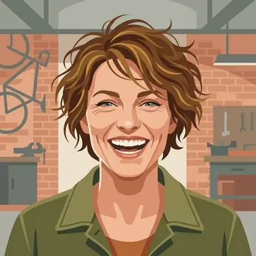 Portrait of Genevieve Fitzroy, an AI character