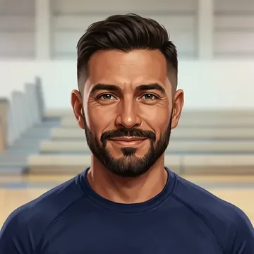 Potret Germán Ceballos, karakter AI