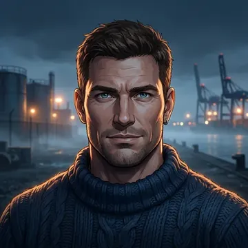 Portret postaci AI o imieniu Gero Wolf