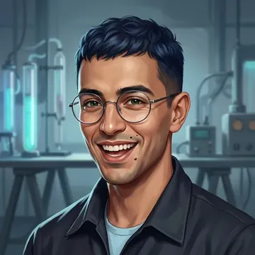 Retrato de Ghali Sahli, um personagem de AI