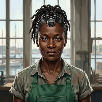 Ritratto di Ghislaine Faucher, un personaggio AI