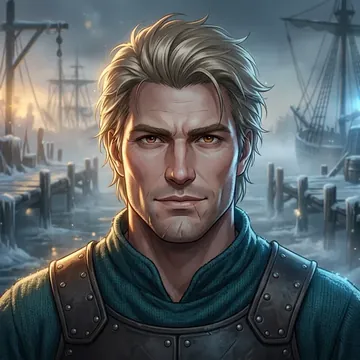 Portret postaci AI o imieniu Gildas Pencarrow