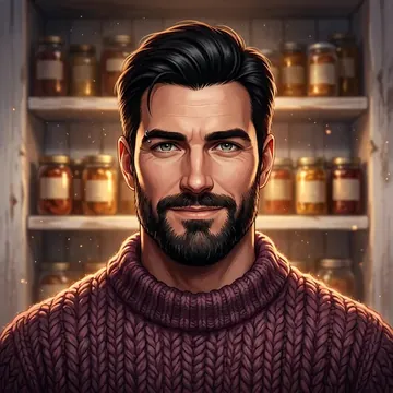Portret postaci AI o imieniu Gilroy Moynihan