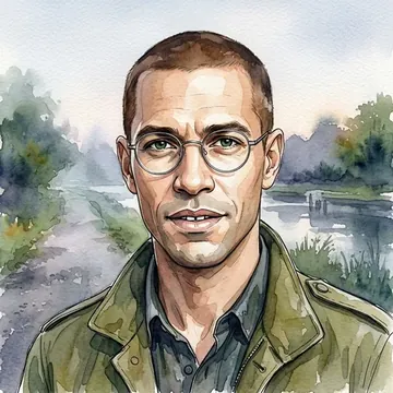 Portrait of Giraldo Nunez, an AI character