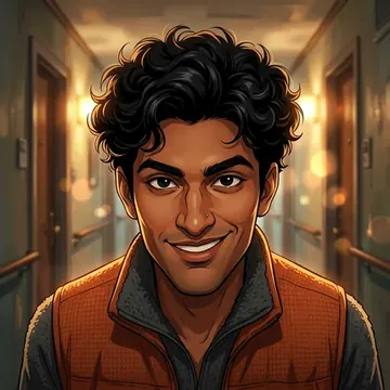 Porträt von Girish Birla, einem AI-Charakter
