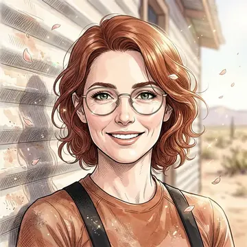Portrait of Gordana Daly, an AI character
