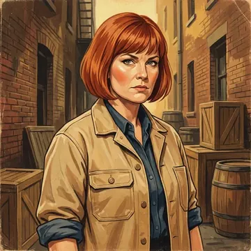 Portret postaci AI o imieniu Greta Talbot