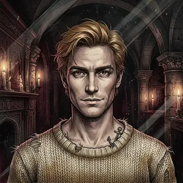 Portret postaci AI o imieniu Griffith Brychan