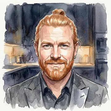 Portret postaci AI o imieniu Griffith Manning