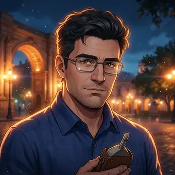 Portrait of Gustavo Carreno, an AI character