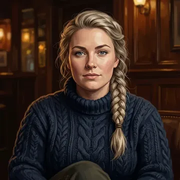 Porträt von Gwenllian Arbuthnot, einem AI-Charakter