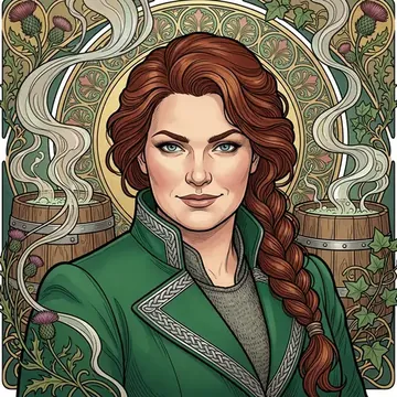 Retrato de Gyrida Halvgard, un personaje AI