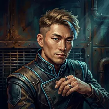Portrait of Gyuho Ikaruga, an AI character