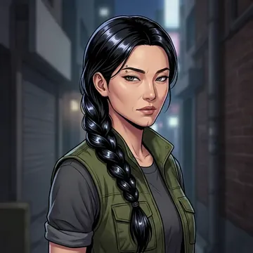 Portrait of Ha-eun Song, an AI character