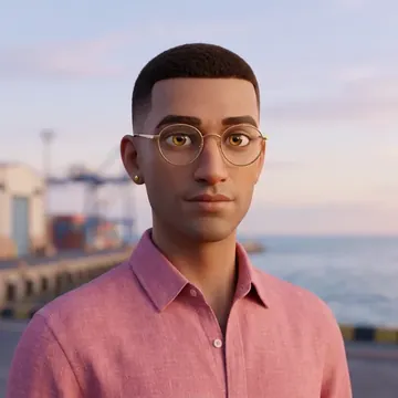 Portrait of Harita Chinnappa, an AI character