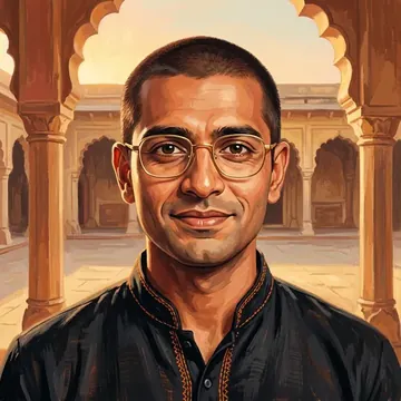 Portrait of Harman Mangal, an AI character