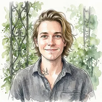 Portret postaci AI o imieniu Harper Beckett