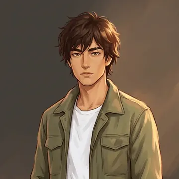 Retrato de Haruto Kawano, um personagem de AI