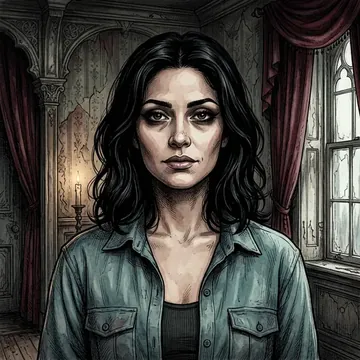 Retrato de Hazel Callahan, un personaje AI