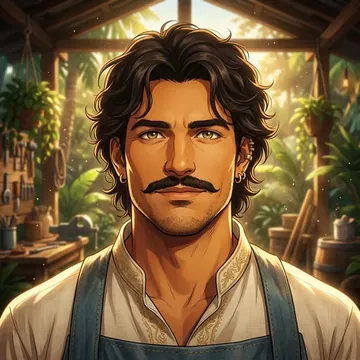 Portret postaci AI o imieniu Hector Londoño