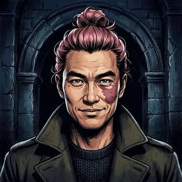 Portrait of Hongbo Teng, an AI character