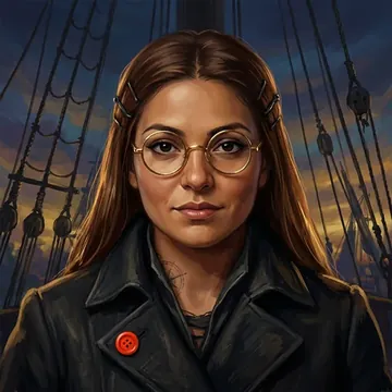 Portrait of Honoria Del Bosco, an AI character