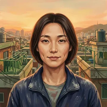 Portret postaci AI o imieniu Hur Kyung