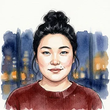 Portrait of Hwa-young Kyeon, an AI character