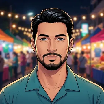 Portret postaci AI o imieniu Idham Rahman