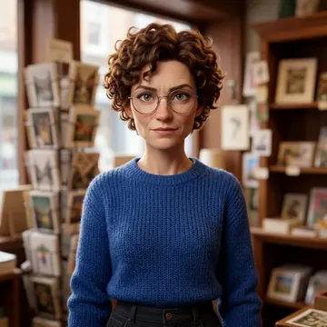 Portrait of Iona Halkett, an AI character