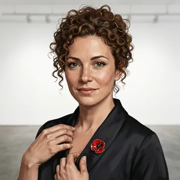 Portrait of Irene Kingsley, an AI character