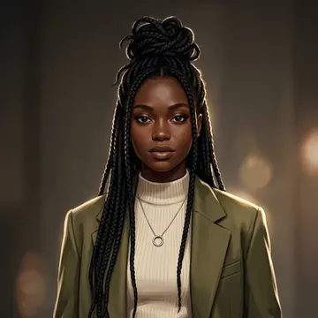 Portrait of Ireti Balogun, an AI character