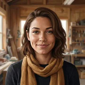 Iris Lonsdale का पोर्ट्रेट, एक AI कैरेक्टर