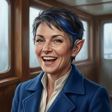 Portrait of Isellina Vivendel, an AI character