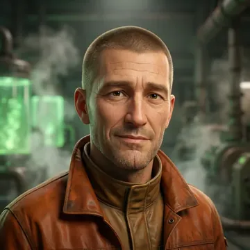 Portrait of Isken Novikov-Lee, an AI character