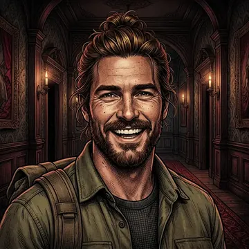 Retrato de Ismael Becerra, un personaje AI
