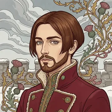 Portrait of Iveris Nul-Baron, an AI character
