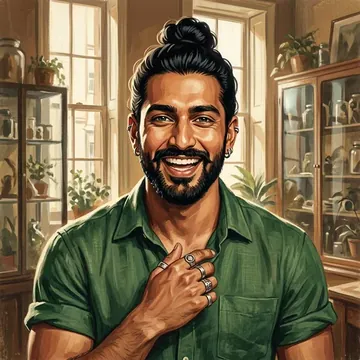 Portrait of Jasraj Dabral, an AI character