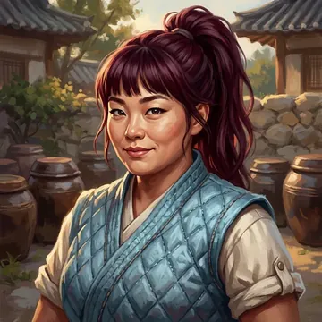 Portret postaci AI o imieniu Ji-hee Kwon